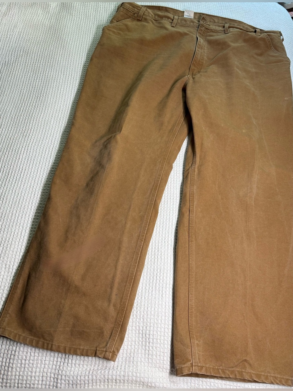 Carhartt B11 Brown Duck Dungaree Work Pants Men’s 50x32 Loose Fit